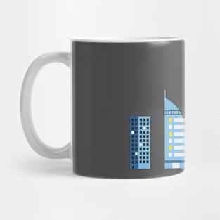 Rows of skyscrapers Mug